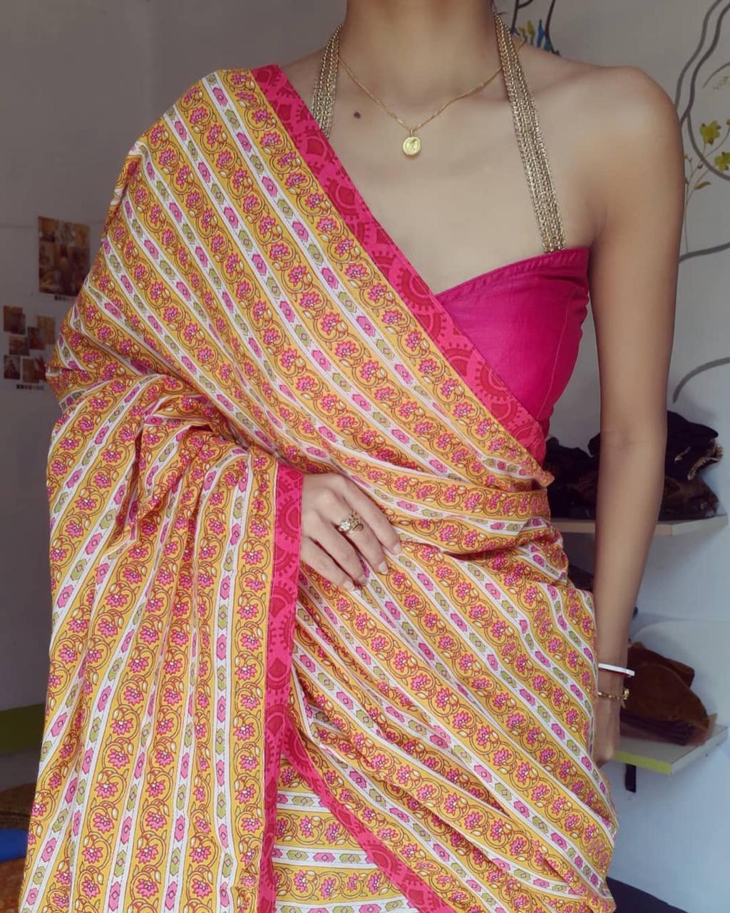 Vk 4033 Imported Cotton Digital Printed Saree Catalog